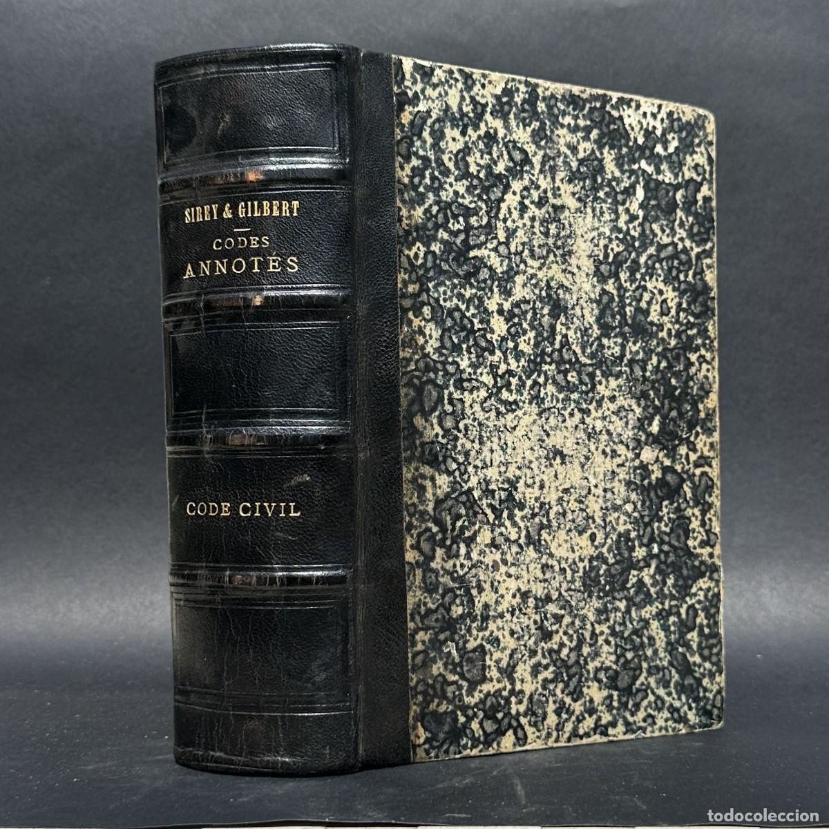 Libros antiguos: a&ntilde;o 1870 - LES CODES ANNOTES DE SIREY - CODIGO NAPOLEONICO - DERECHO - NAPOLEON