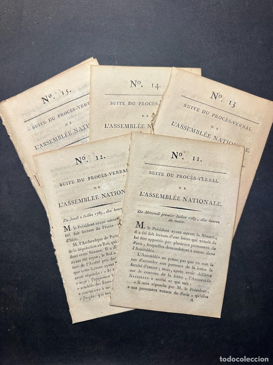 Libros antiguos: a&ntilde;o 1789 - ACTAS DE LAS SESIONES DE LA ASAMBLEA NACIONAL - REVOLUCION FRANCESA -