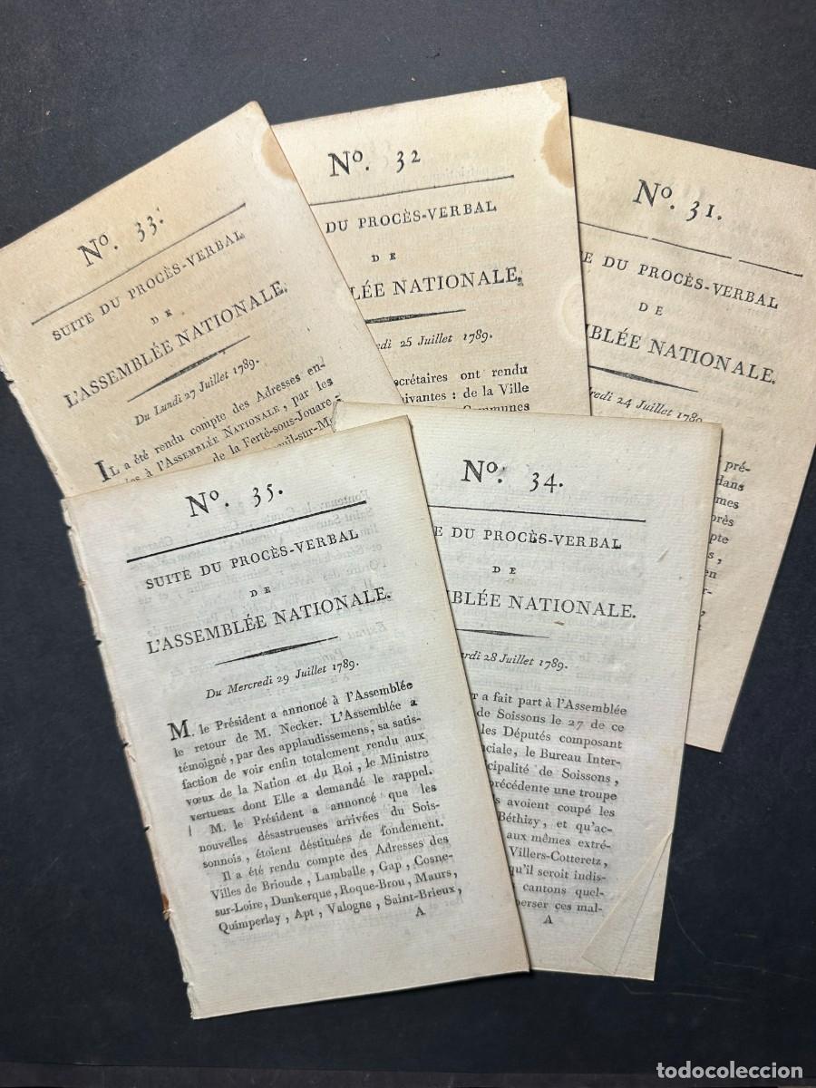Libros antiguos: 1789 - Suite du Proc&egrave;s-Verbal de l'Assembl&eacute;e Nationale - Toma de la Bastilla - Revolucion francesa