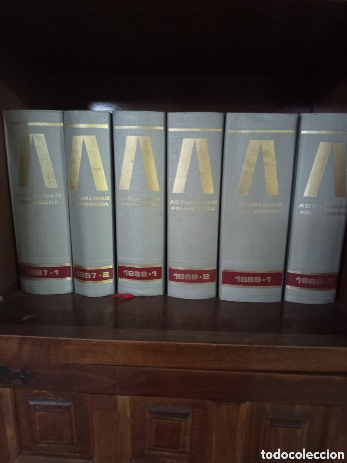 Libros antiguos: Lote 9 Tomos Actualidad Financiera Y Mercado (1987-1990)