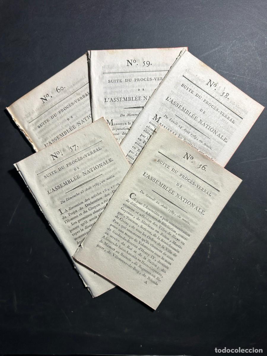 Livros antigos: 1789 - ACTAS DE LAS SESIONES DE LA ASAMBLEA NACIONAL - REVOLUCION FRANCESA - DECLARACION DERECHOS