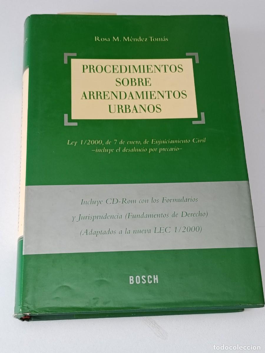 Libros antiguos: LIBRO PROCEDIMIENTOS ARRIENDOS URBANOS