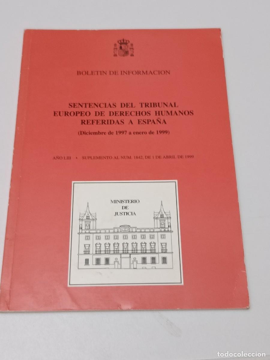 Libros antiguos: SENTENCIA DEL TRIBUNAL EURPEO