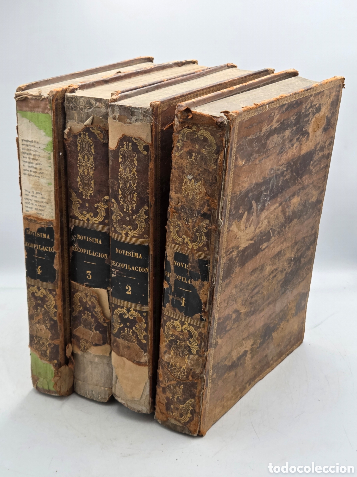 Libros antiguos: NOV&Iacute;SIMA RECOPILACI&Oacute;N DE LAS LEYES DE ESPA&Ntilde;A 4 TOMOS 1831 Paris Mejico Rosa y GALV&Aacute;N