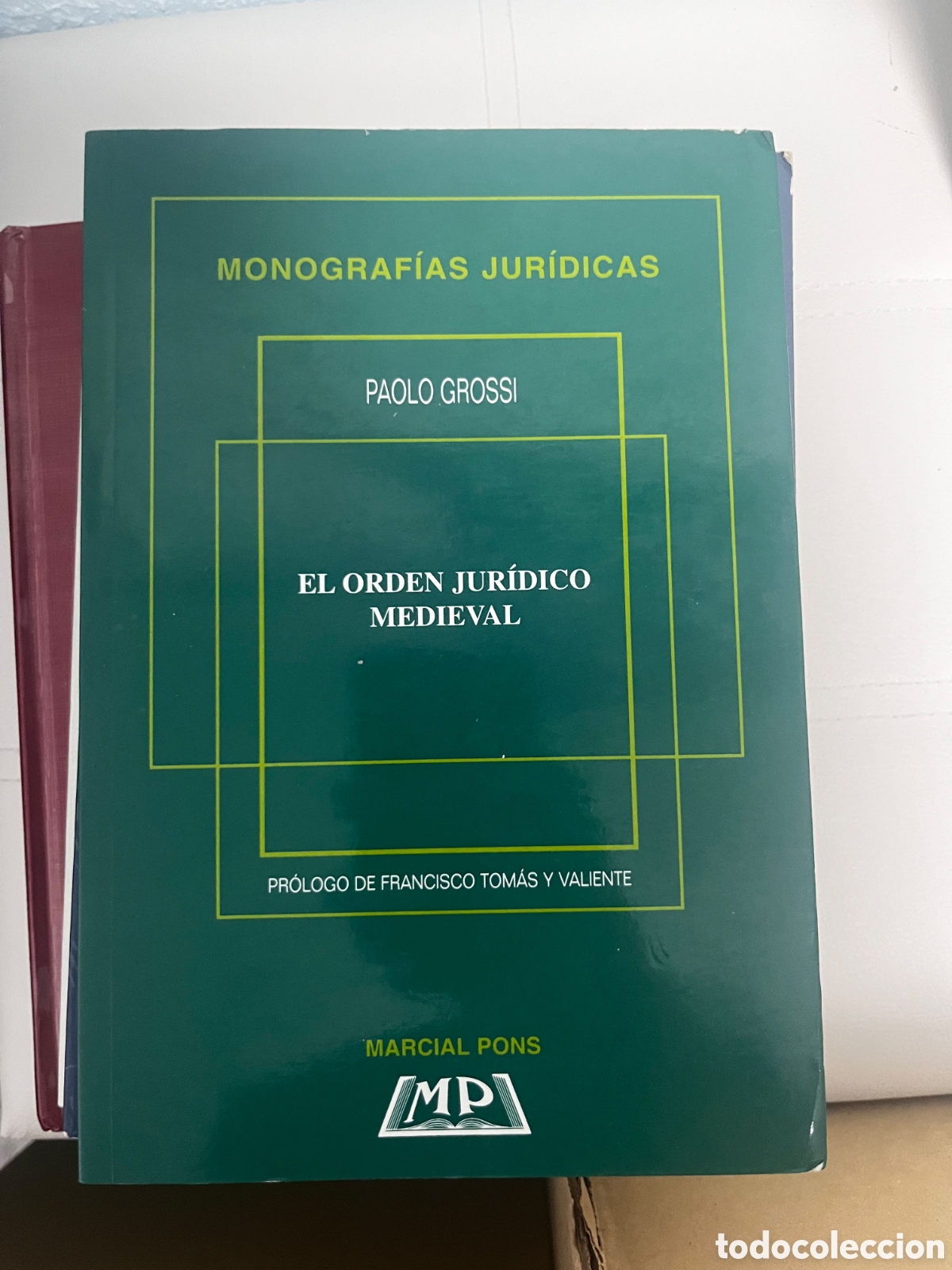 Libros antiguos: El orden jur&iacute;dico medieval - Paolo Grossi - Editorial Marcial Pons (Descatalogado)