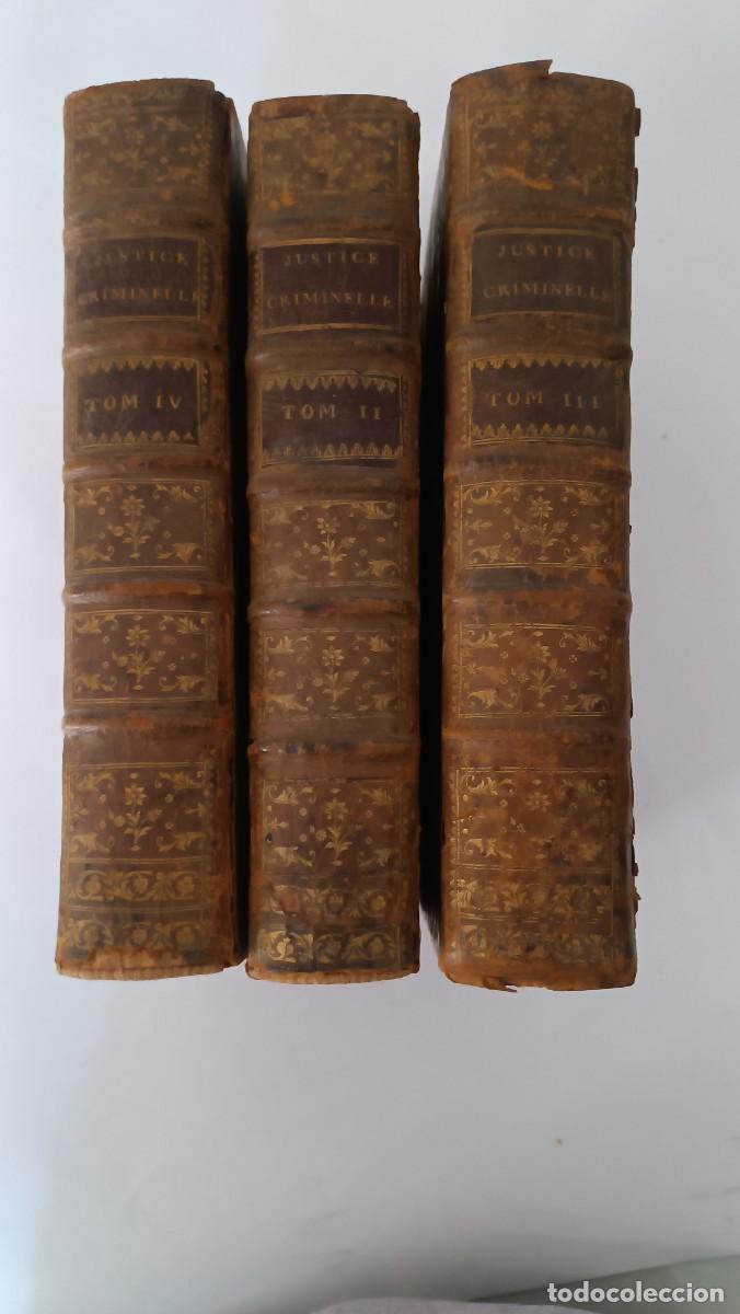 Libros antiguos: 3 voluminosos tomos. Derecho Criminal: sodomia, bigamia, corrupci&oacute;n...