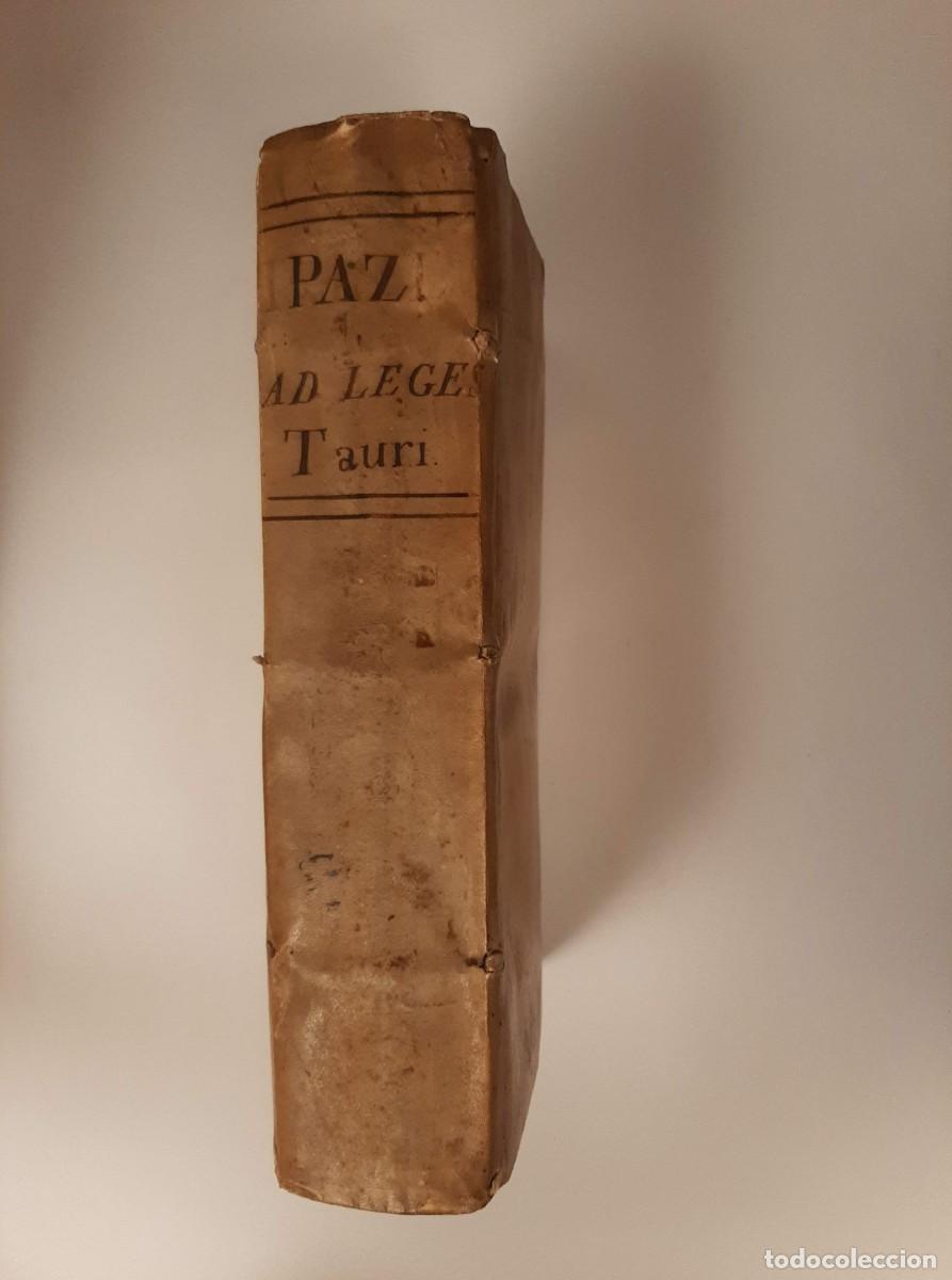 Libros antiguos: DOCTORIS BUGENSIS MARCI SALON DE PACE, AD LEGES TAURINAS IN SIGNES COMENTARII [...] - SALON DE PACE