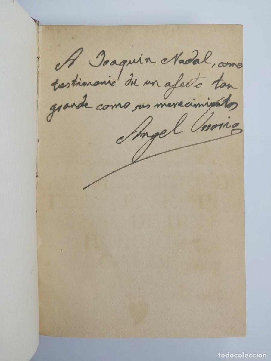 Libros antiguos: Angel Ossorio. Los Hombres de toga en el proceso de Rodrigo Calder&oacute;n - Dedicatoria aut&oacute;grafa