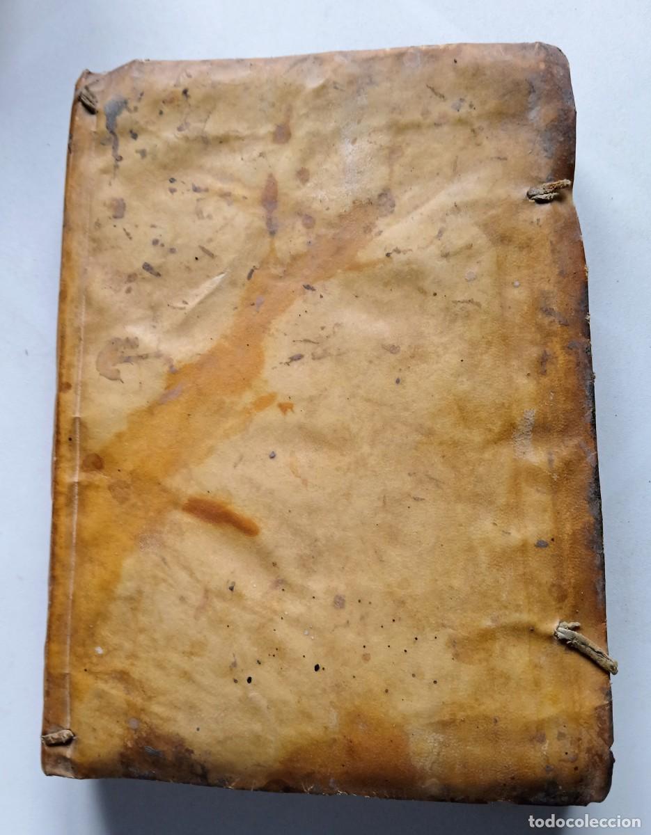 Libros antiguos: Libro antiguo 1764. Compendiode contratos p&uacute;blicos (P. Melgarejo). Pergamino original