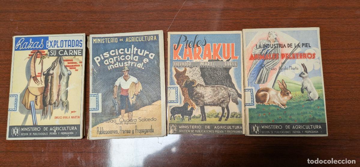 Libros antiguos: 4 libros de ministerio agricultura (1941 1944 i 1946)
