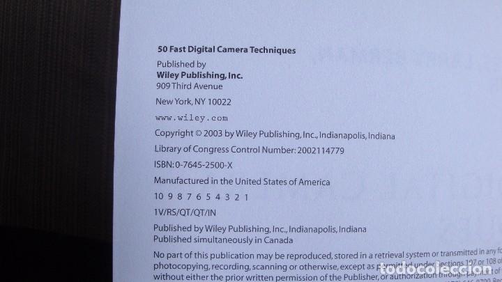Libros antiguos: 50 Fast Digital Camera Techniques. CON CD. EN INGLES. - Foto 2