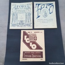 Libros antiguos: FOTO. 1928. 3 PUBLICACION MENSUAL DE FOTOGRAFIA Y CINEMATOGRAFIA PRIMER NUMERO JUNIO 1928,. Lote 212095637