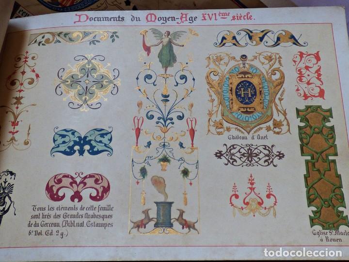 Libros antiguos: 4 ALBUMES. ORNAMENTACI&Oacute;N DE LIBROS Y MANUSCRITOS DE LA EDAD MEDIA. ERNEST GUILLOT. 1890-1897
