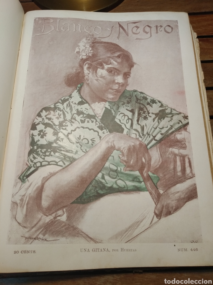 Libros antiguos: Blanco y negro almanaque 1899. Revista .anuario completo. Pardo Bazán, Echegaray, Blasco Ibáñez... - Foto 9 - 303470923