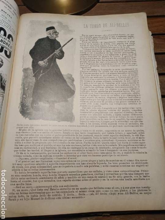 Libros antiguos: Blanco y negro almanaque 1899. Revista .anuario completo. Pardo Bazán, Echegaray, Blasco Ibáñez... - Foto 13 - 303470923