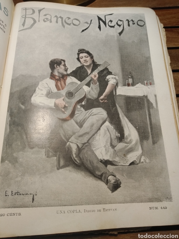 Libros antiguos: Blanco y negro almanaque 1899. Revista .anuario completo. Pardo Bazán, Echegaray, Blasco Ibáñez... - Foto 15 - 303470923