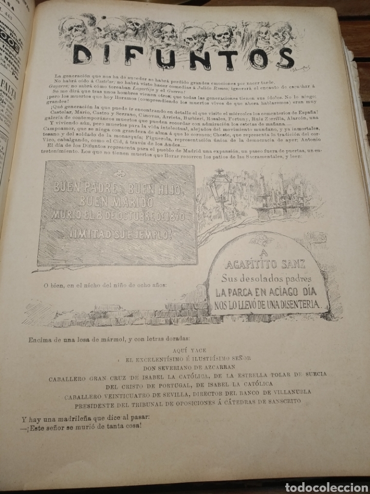 Libros antiguos: Blanco y negro almanaque 1899. Revista .anuario completo. Pardo Bazán, Echegaray, Blasco Ibáñez... - Foto 21 - 303470923