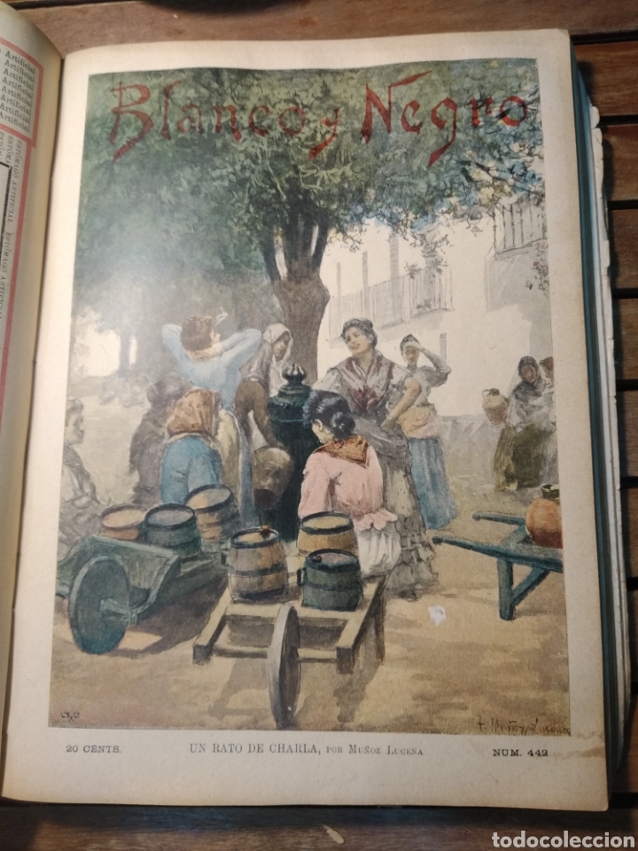 Libros antiguos: Blanco y negro almanaque 1899. Revista .anuario completo. Pardo Bazán, Echegaray, Blasco Ibáñez... - Foto 26 - 303470923