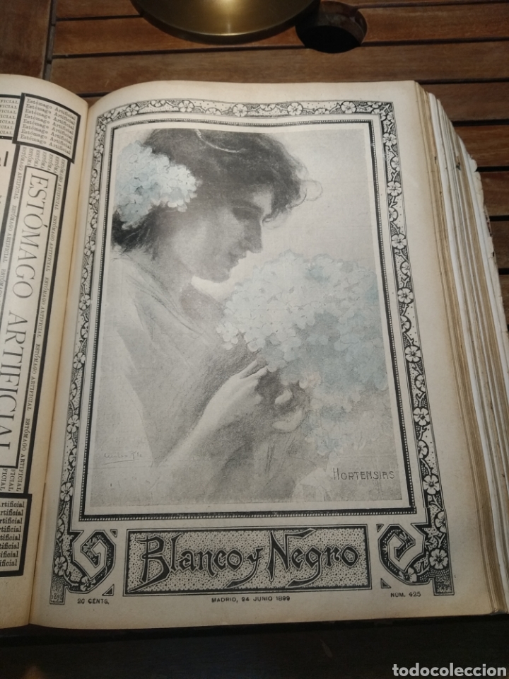 Libros antiguos: Blanco y negro almanaque 1899. Revista .anuario completo. Pardo Bazán, Echegaray, Blasco Ibáñez... - Foto 42 - 303470923