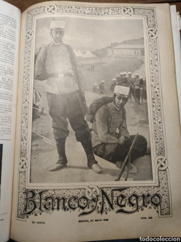 Libros antiguos: Blanco y negro almanaque 1899. Revista .anuario completo. Pardo Bazán, Echegaray, Blasco Ibáñez... - Foto 45 - 303470923