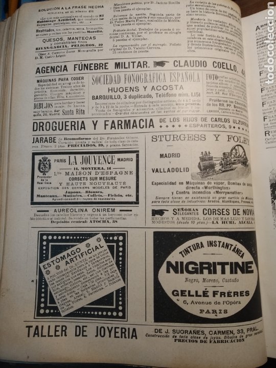 Libros antiguos: Blanco y negro almanaque 1899. Revista .anuario completo. Pardo Bazán, Echegaray, Blasco Ibáñez... - Foto 70 - 303470923