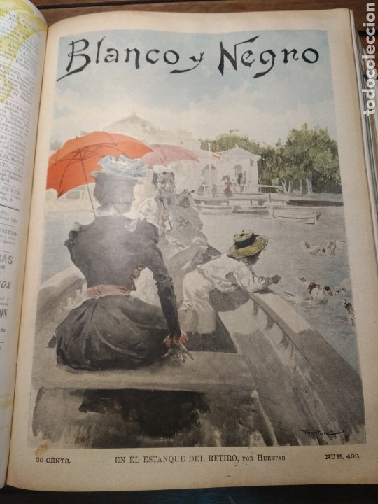 Libros antiguos: Blanco y negro almanaque 1899. Revista .anuario completo. Pardo Bazán, Echegaray, Blasco Ibáñez... - Foto 73 - 303470923