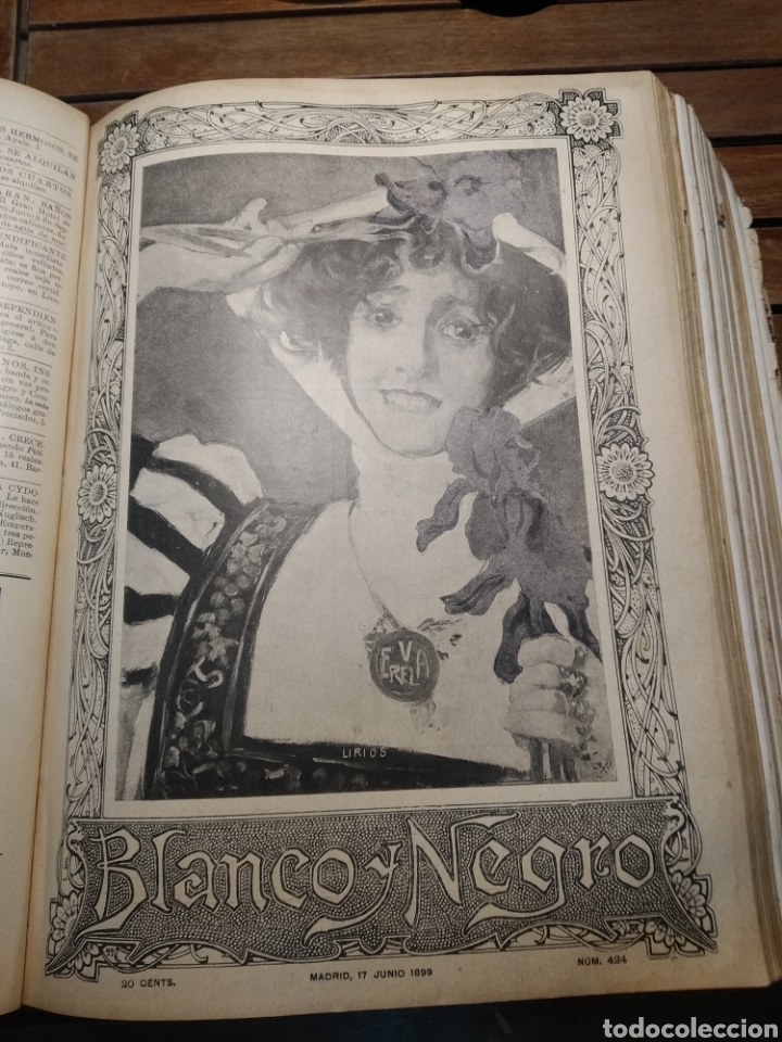 Libros antiguos: Blanco y negro almanaque 1899. Revista .anuario completo. Pardo Bazán, Echegaray, Blasco Ibáñez... - Foto 75 - 303470923