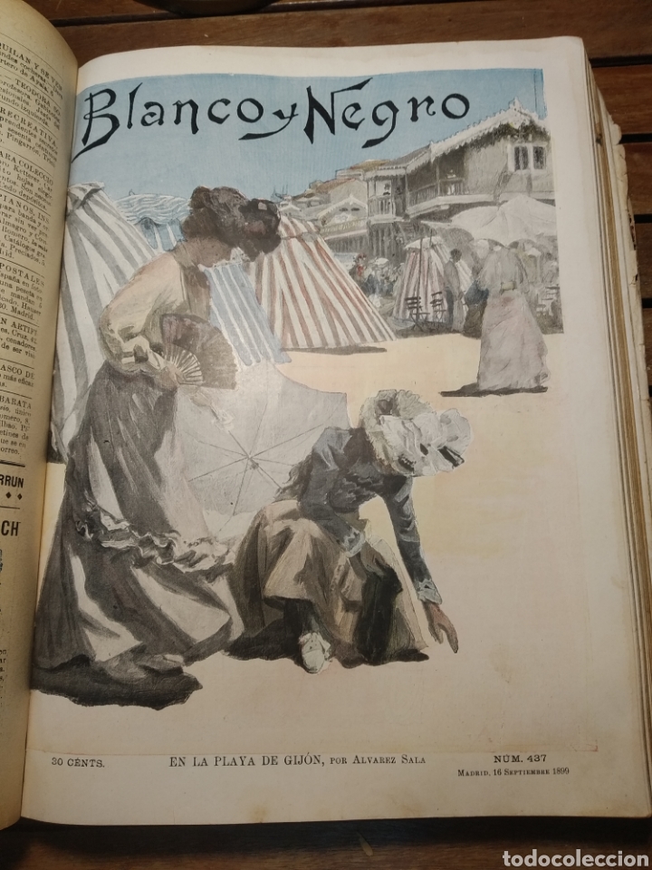 Libros antiguos: Blanco y negro almanaque 1899. Revista .anuario completo. Pardo Bazán, Echegaray, Blasco Ibáñez... - Foto 132 - 303470923