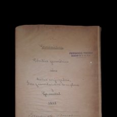 Libros antiguos: CINEMÁTICA , ESTUDIO GEOMETRICO. 1888 - APUNTES DE MECÁNICA RACIONAL . PARA EL CURSO 1889-1890.