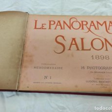 Libros antiguos: ANTIGUO LIBRO LE PANORAMA SALON 1898. FOTOGRAFIAS EROTICAS DE MUJERES DESNUDAS. FRANCIA.. Lote 351377369