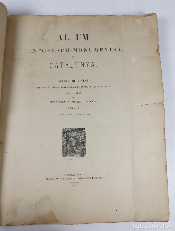 Libros antiguos: ALBUM PINTORESCH-MONUMENTAL DE CATALUNYA. 1879. 48 HELIOGRABADOS. 39X49CM. VER FOTOS.