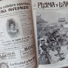 Libros antiguos: ANTIGUO LIBRO REVISTA DE PLUMA Y LÁPIZ DE 1904... Lote 366106666