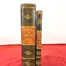 Libros antiguos: TRATADO ELEM. DIBUJO LINEAL. 2 VOL. JOSE ORIO BERNADET. IMP JOSE MATAS. BARCELONA. 1843