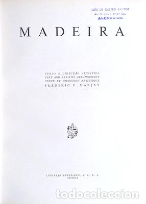 Libros antiguos: MARJAY. (Frederic P.) - MADEIRA. - Foto 2