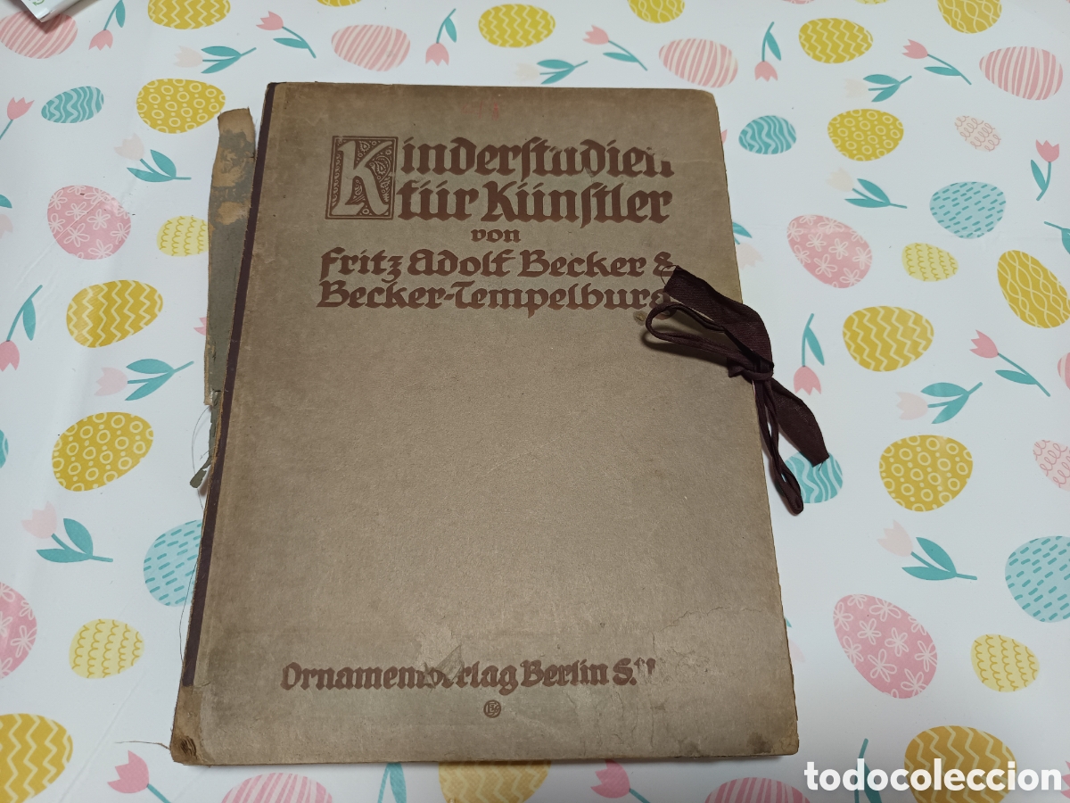 Libros antiguos: Kinderstudien f&uuml;r K&uuml;nstler completo 50 l&aacute;minas ornamenberlag berlin