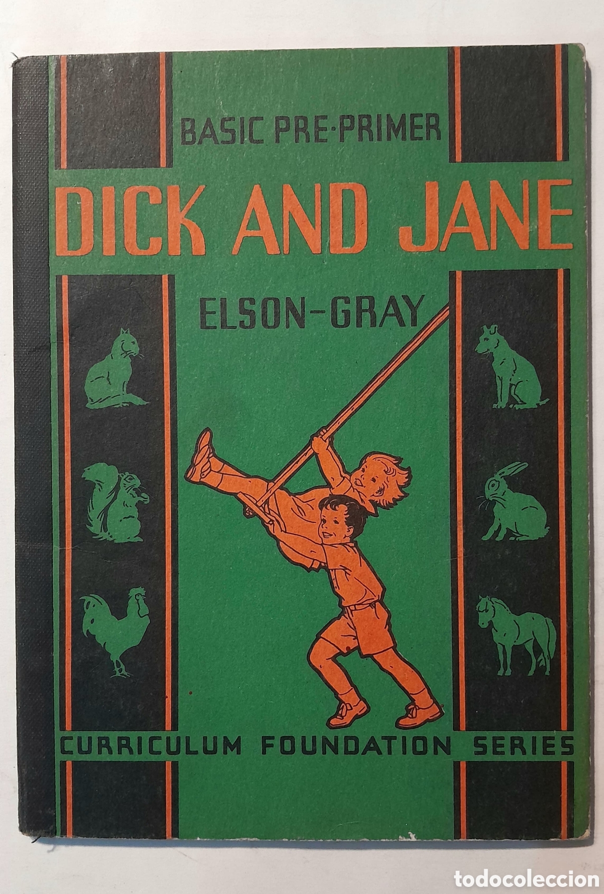 Libros antiguos: Dick and Jane. Elson Gray. Basic pre primer. 1936 U.S.A. Curriculum foundation series.
