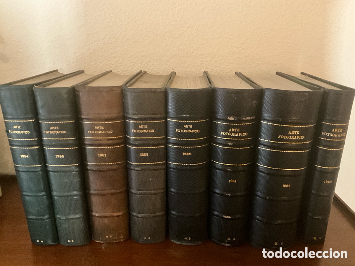 Libros antiguos: Arte fotogr&aacute;fico 1954, 1955, 1957, 1958, 1960, 1961, 1962, 1963.