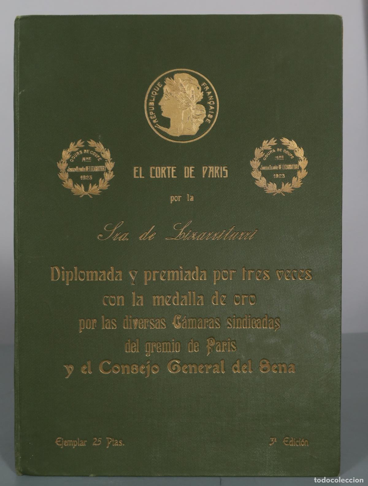 Libros antiguos: El Corte de Par&iacute;s - Primer Curso Completo - Se&ntilde;ora de Lizarriturri - Tercera Edici&oacute;n - V. H. Sanz