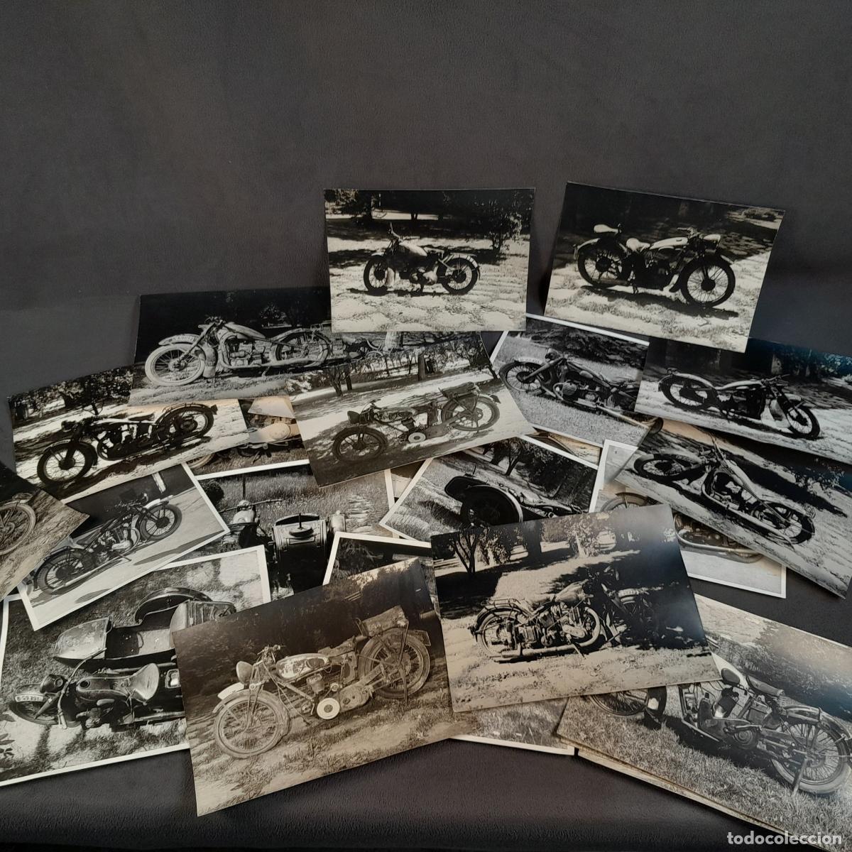 Libros antiguos: FG-184. LOTE DE FOTOGRAF&Iacute;AS ANTIGUAS DE MOTOCICLETAS CL&Aacute;SICAS. PAPEL FOTOGR&Aacute;FICO. SIGLO XX