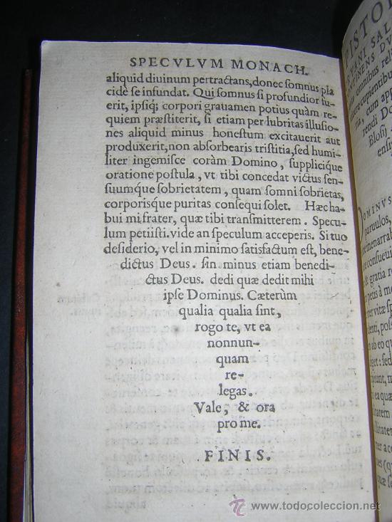 Libros antiguos: 1549 - BLOSIO - DACRYANO - SPECULUM MONACHORUM - Foto 5