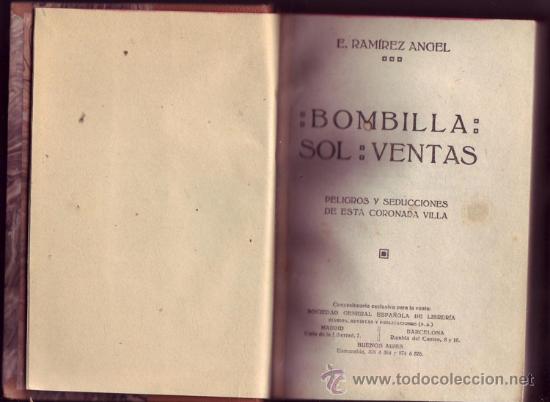 Libros antiguos: Bombilla, Sol, Ventas. Emiliano Ram&iacute;rez Angel. - Foto 2