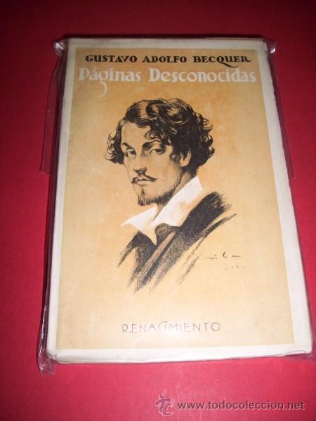 Libros antiguos: B&Eacute;CQUER, Gustavo Adolfo - P&aacute;ginas desconocidas - Foto 1