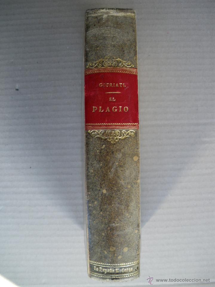 Libros antiguos: EL PLAGIO. DOMENICO GIURIATI. - Foto 1