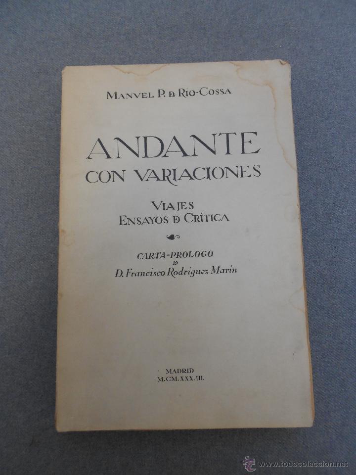 Libros antiguos: ANDANTE CON VARIACIONES - Foto 1