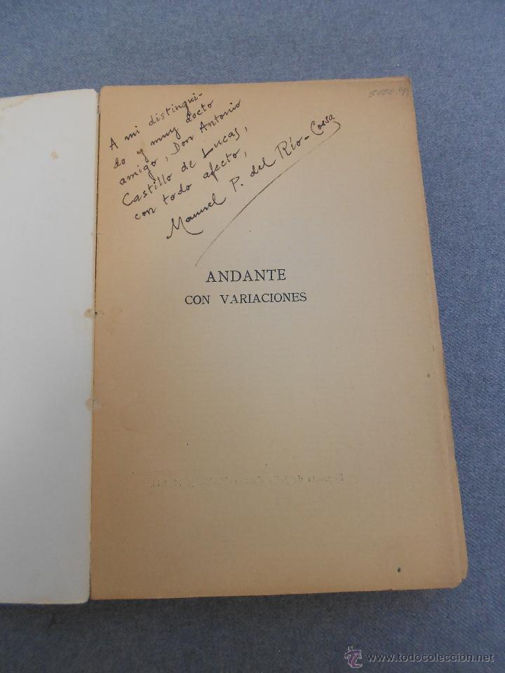 Libros antiguos: ANDANTE CON VARIACIONES - Foto 4