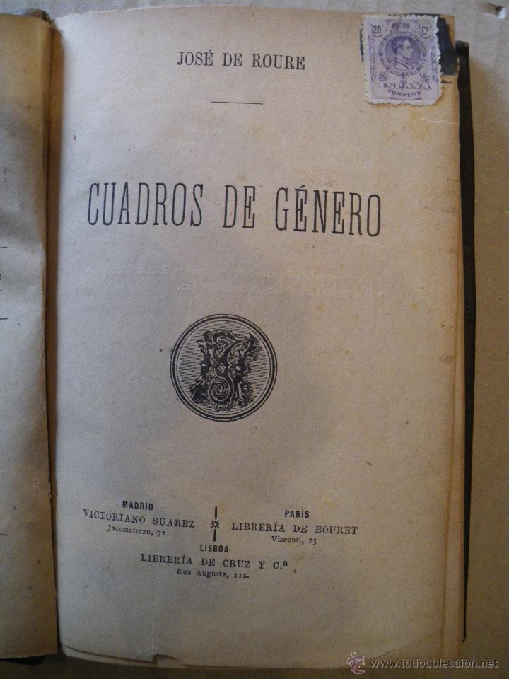 Libros antiguos: CUADROS DE GENERO. JOSE DE ROURE. 1888. - Foto 2