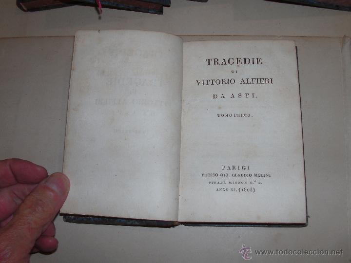 Libros antiguos: TRAGEDIE DE VITTORIO ALFIERI - Foto 3