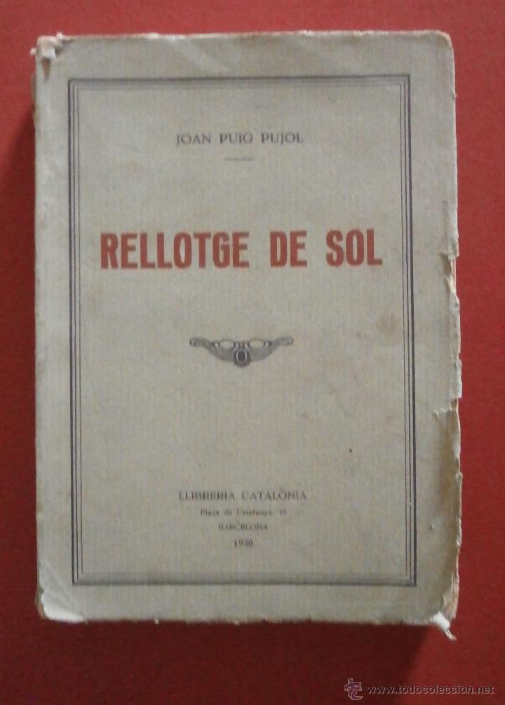 Libros antiguos: Rellotge de Sol. Joan Puig Pujol - Foto 1