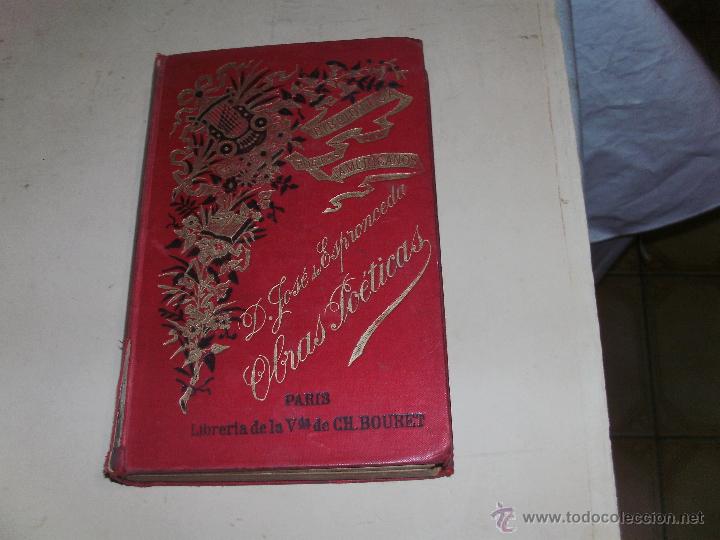 Libros antiguos: JOSE DE ESPRONCEDA - OBRAS POETICAS - Foto 3