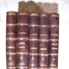 Libros antiguos: MUY BUSCADO - OBRAS COMPLETAS DE ANTONIO APARISI GUIJARRO EN 5 TOMOS - COLECCIONISTAS. Lote 51129271